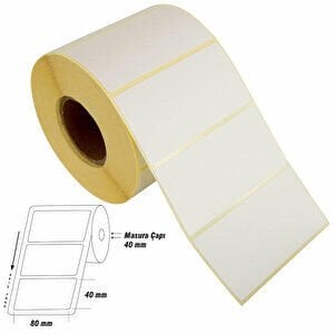 80 mm x 40 mm Eko Termal 1000 Sarımlı Etiket