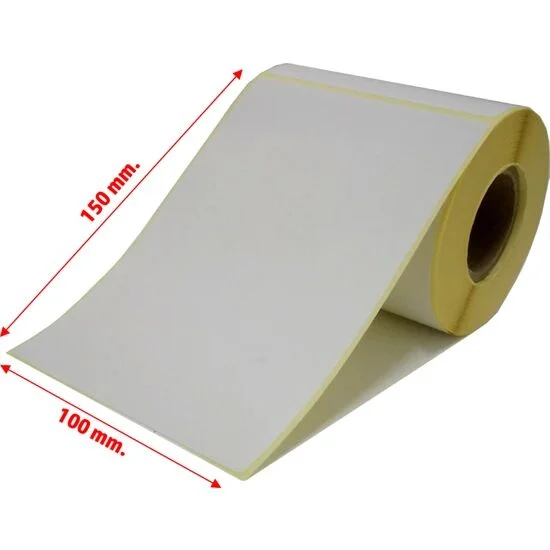 100 mm x 150 mm Eko Termal 250 Sarımlı Etiket