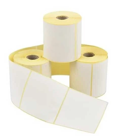100 mm x 100 mm Kuşe Barkod Etiketi 1 Rulo 500 Adettir. (10 cm x 10 cm)