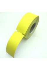 38mm x 100mm Termal Sarı Renk Yandan Çentikli 350 Sarımlı 1 Rulo Raf Etiketi
